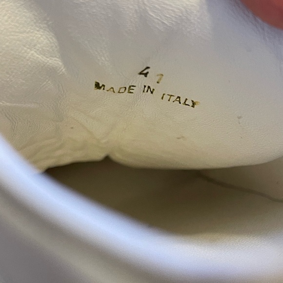 (W/ Box & Dust Bag) Jimmy Choo NY Leather Velcro Sneakers